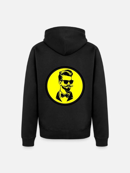 Groom Wedding Cool - Unisex Premium Organic Zip Hoodie - black