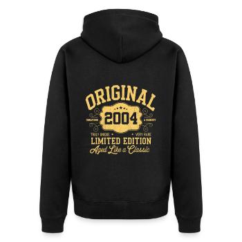 Original 2004 - 20e anniversaire Édition classique - Veste à capuche bio Premium Unisexe - noir - Dos - Nico (187cm)