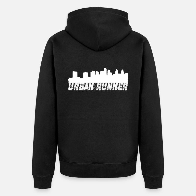 Coureur - Veste à capuche bio Premium Unisexe - noir