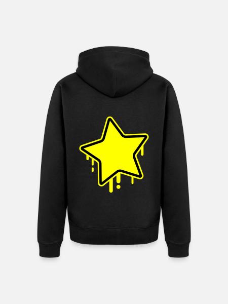 Stern Symbol - Unisex Premium Bio Zip Hoodie - Schwarz