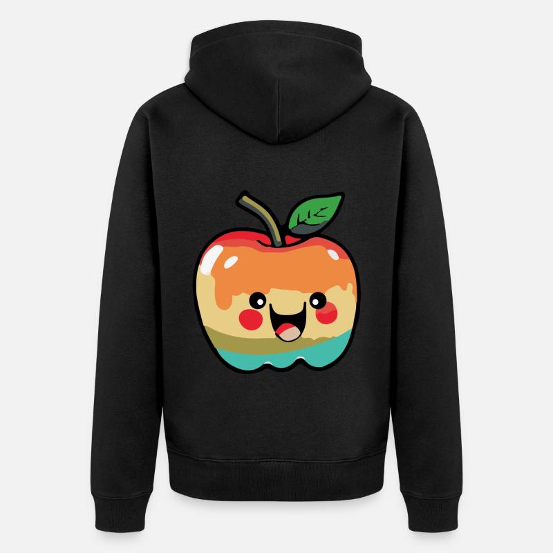 Bande dessinée Apple - Veste à capuche bio Premium Unisexe - noir