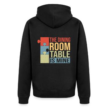 La table à manger est à moi - Veste à capuche bio Premium Unisexe - noir - Dos - Nico (187cm)