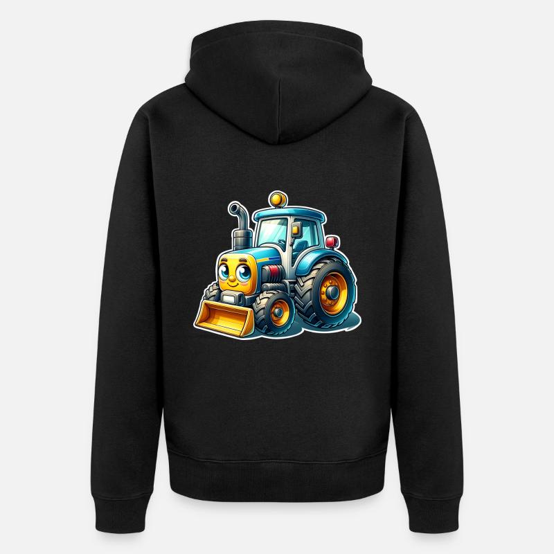 Tracteur - Veste à capuche bio Premium Unisexe - noir