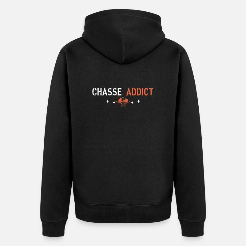 Chasse addict - Veste à capuche bio Premium Unisexe - noir