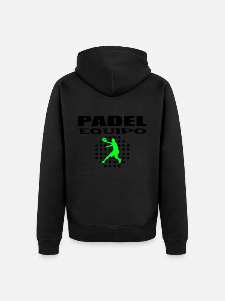Padel equipment - Unisex Premium Organic Zip Hoodie - black
