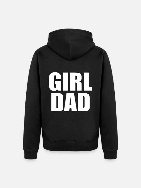 Girl dad - Unisex Premium Organic Zip Hoodie - black