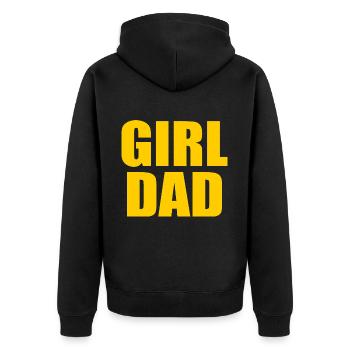 Girl dad - Veste à capuche bio Premium Unisexe - noir - Dos - Nico (187cm)
