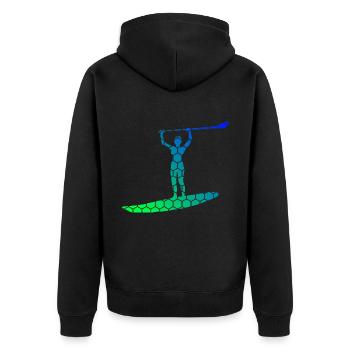 Stand up Paddle Board Sup Femmes Standup Paddle - Veste à capuche bio Premium Unisexe - noir - Dos - Nico (187cm)