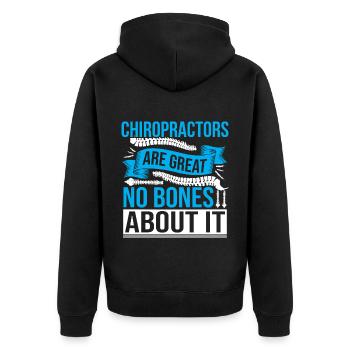 Les chiropraticiens sont une excellente colonne vertébrale chiropratique amusante - Veste à capuche bio Premium Unisexe - noir - Dos - Nico (187cm)