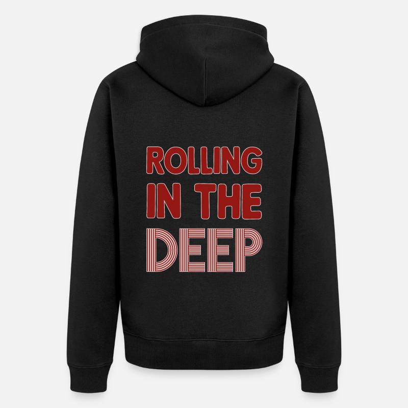 Rolling in the Deep - Veste à capuche bio Premium Unisexe - noir