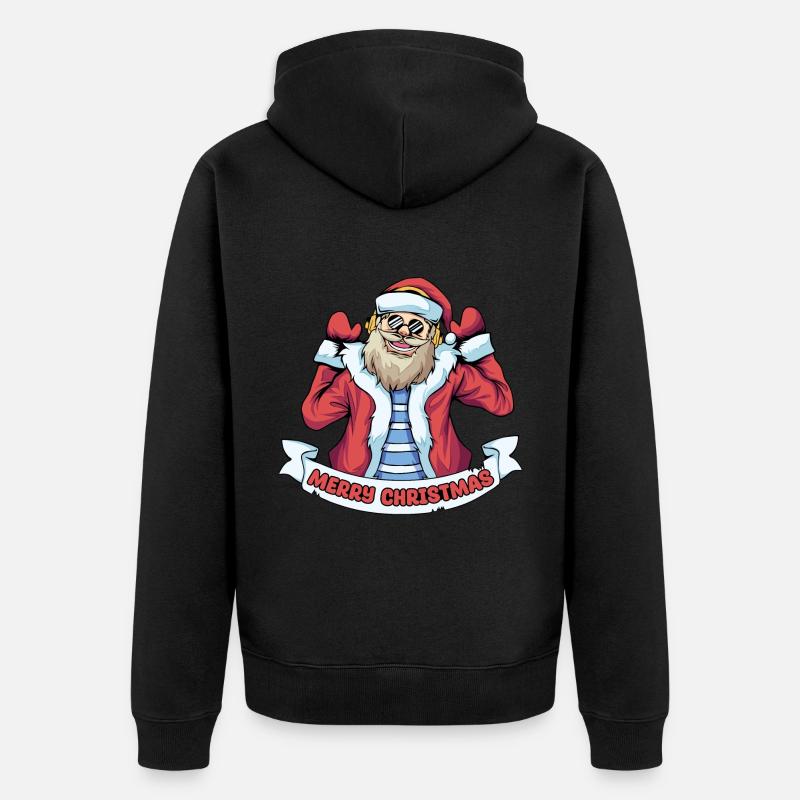 Cadeaux de Noël Noël - Veste à capuche bio Premium Unisexe - noir
