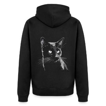 Black Cat Bombay Cat Outfit pour - Veste à capuche bio Premium Unisexe - noir - Dos - Nico (187cm)