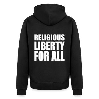 religious liberty for all - Veste à capuche bio Premium Unisexe - noir - Dos - Nico (187cm)