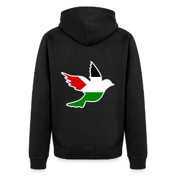 Free palestine - Veste à capuche bio Premium Unisexe - noir - Dos - Nico (187cm)
