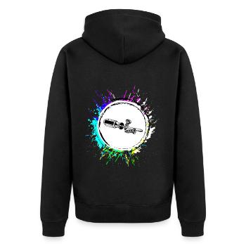 Outil de symbole de tournevis - Veste à capuche bio Premium Unisexe - noir - Dos - Nico (187cm)