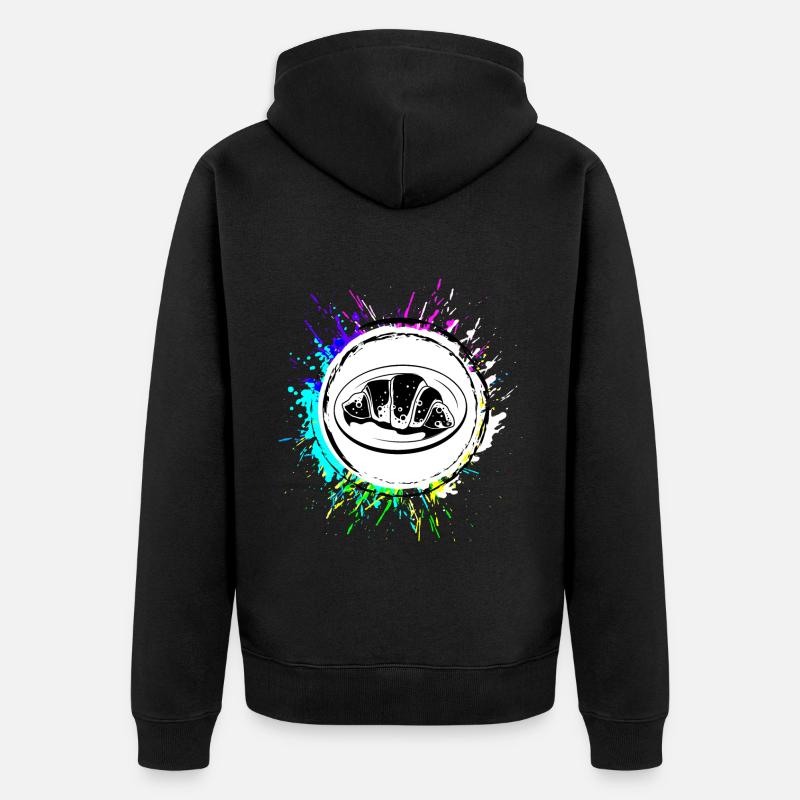 Symbole du croissant - Veste à capuche bio Premium Unisexe - noir