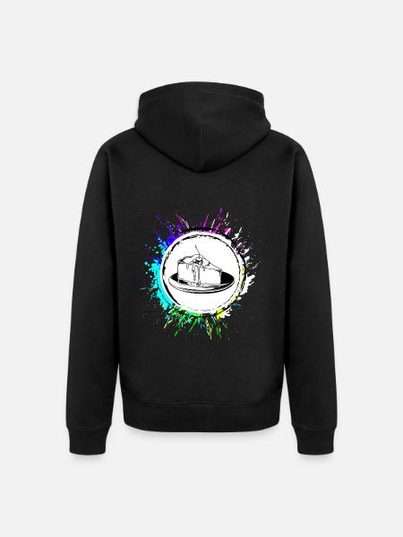 Baking Cheesecake - Unisex Premium Organic Zip Hoodie - black