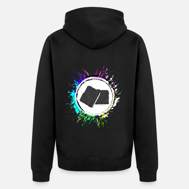 Symbole de l’apiculteur - Veste à capuche bio Premium Unisexe - noir