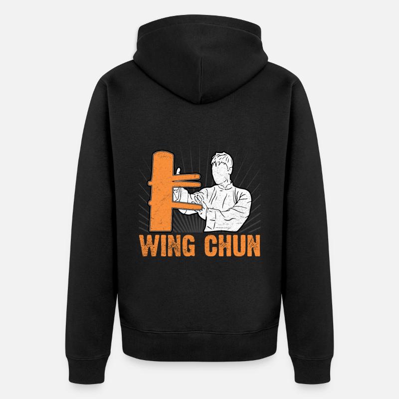 Wing Chun - Veste à capuche bio Premium Unisexe - noir