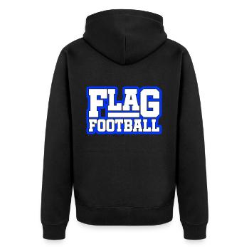Flag Football - Veste à capuche bio Premium Unisexe - noir - Dos - Nico (187cm)