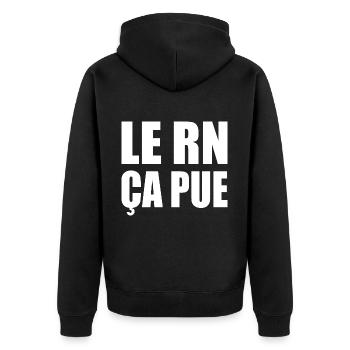 le rn ça pue - Veste à capuche bio Premium Unisexe - noir - Dos - Nico (187cm)