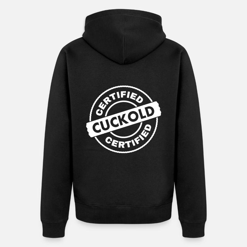 certified cuckold - Veste à capuche bio Premium Unisexe - noir