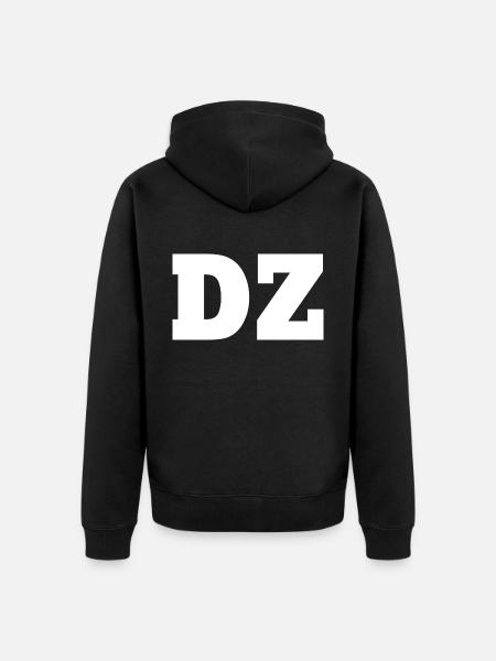 Dz - Unisex Premium Bio Zip Hoodie - Schwarz