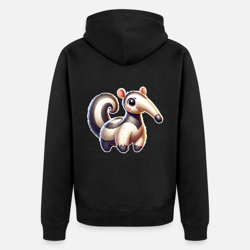 Fourmilier - Veste à capuche bio Premium Unisexe - noir