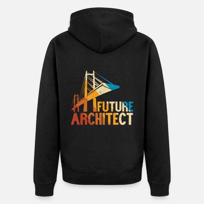 Architecte - Veste à capuche bio Premium Unisexe - noir