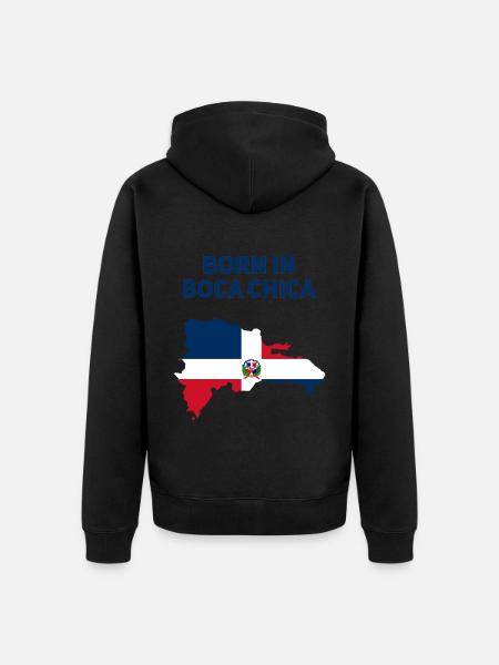 Dominican Republic - Unisex Premium Organic Zip Hoodie - black
