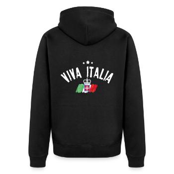 Viva Italia - Veste à capuche bio Premium Unisexe - noir - Dos - Nico (187cm)