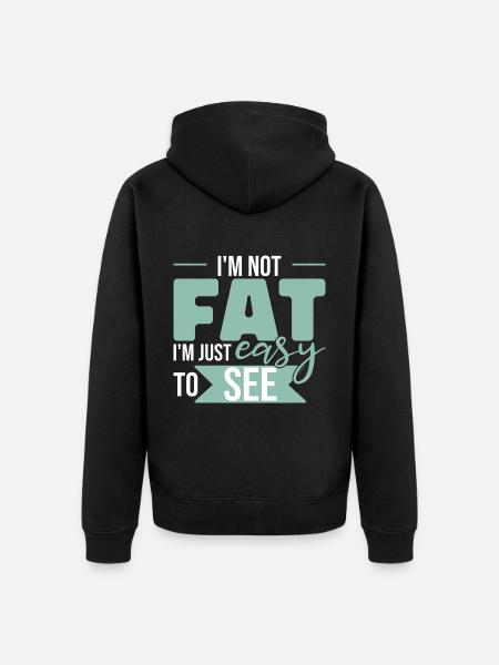 I'm Easy To See - Unisex Premium Organic Zip Hoodie - black