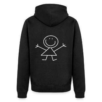 Stick Figure Enfant Stick Figure - Veste à capuche bio Premium Unisexe - noir - Dos - Nico (187cm)