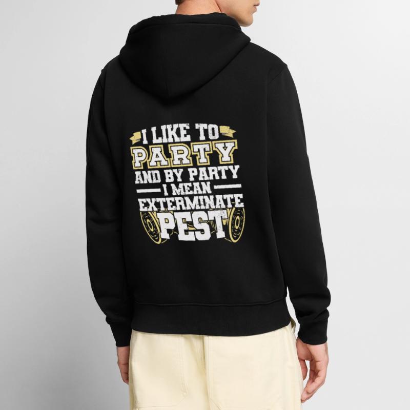 Schädlingsbekämpfung Beruf | Kammerjäger Geschenke Unisex Premium Bio Zip Hoodie