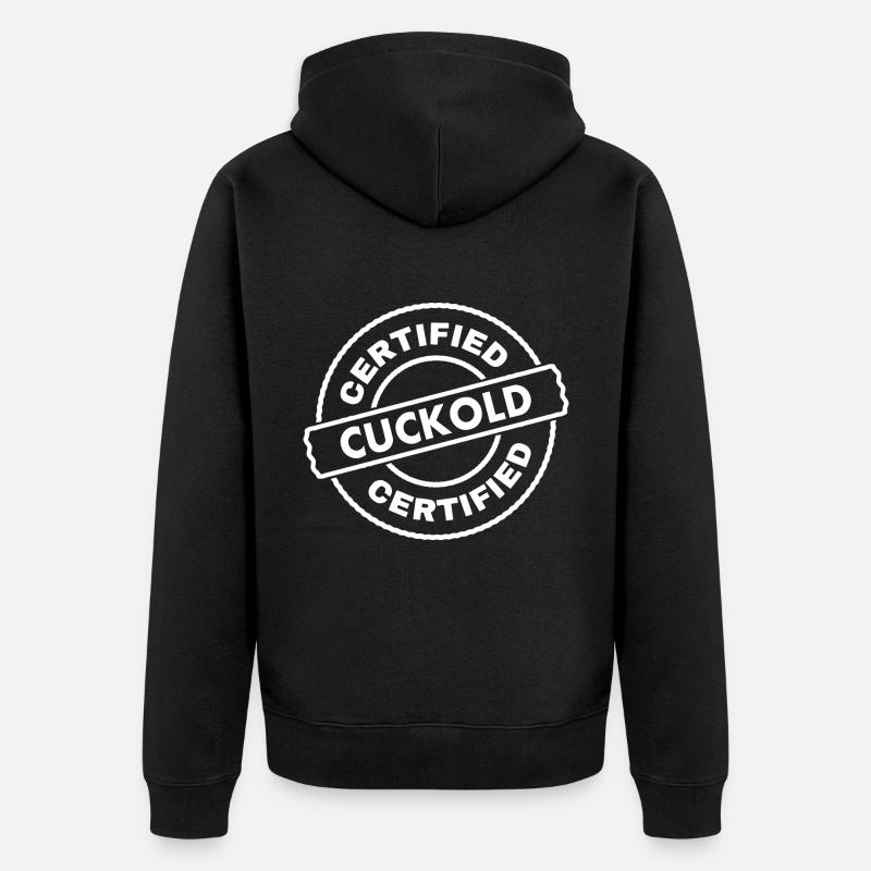 Cuckold - Unisex Premium Bio Zip Hoodie - Schwarz