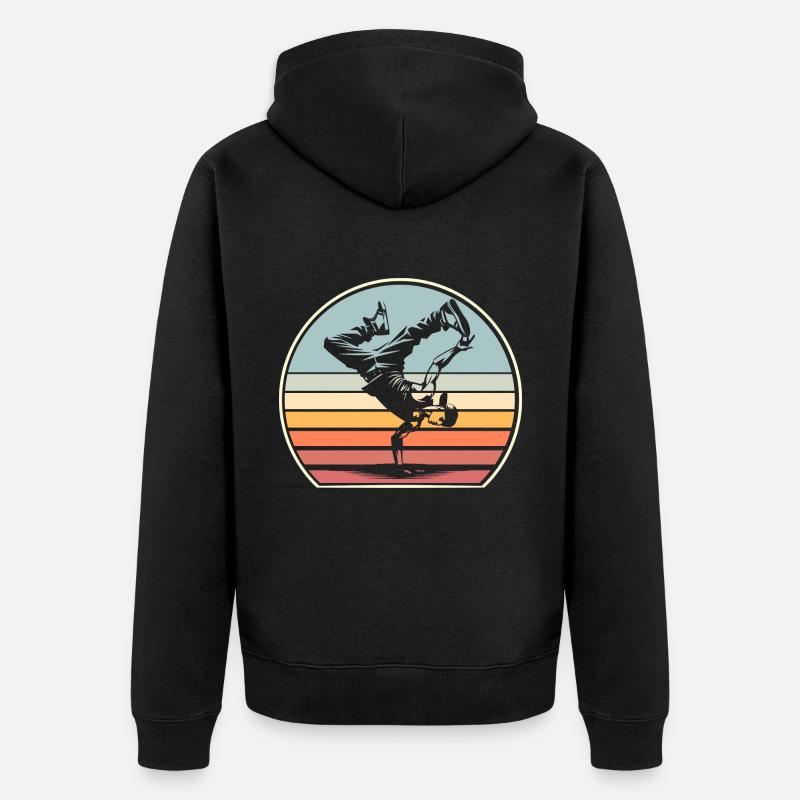 Breakdance - Veste à capuche bio Premium Unisexe - noir