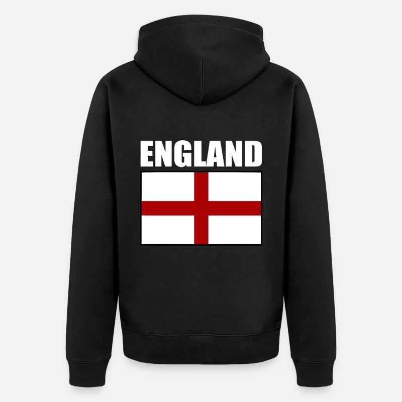 angleterre - Veste à capuche bio Premium Unisexe - noir
