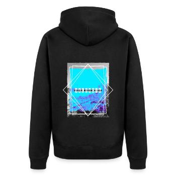 Valence Espagne Ville Skyline Home Love Holiday - Veste à capuche bio Premium Unisexe - noir - Dos - Nico (187cm)