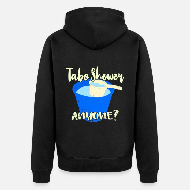 Tabo Shower Quelqu’un? - Veste à capuche bio Premium Unisexe - noir
