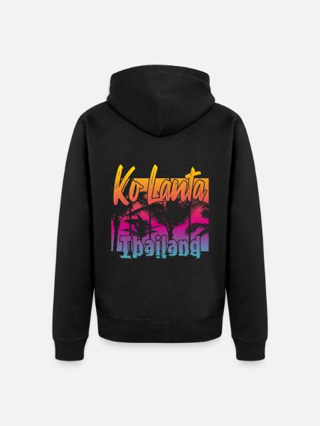 Ko Lanta Thailand - Unisex Premium Organic Zip Hoodie - black