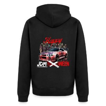 Jdm Halloween edition / Tuning Mechanic Costume - Unisex Premium Organic Zip Hoodie - black - Back - Nico (187cm)