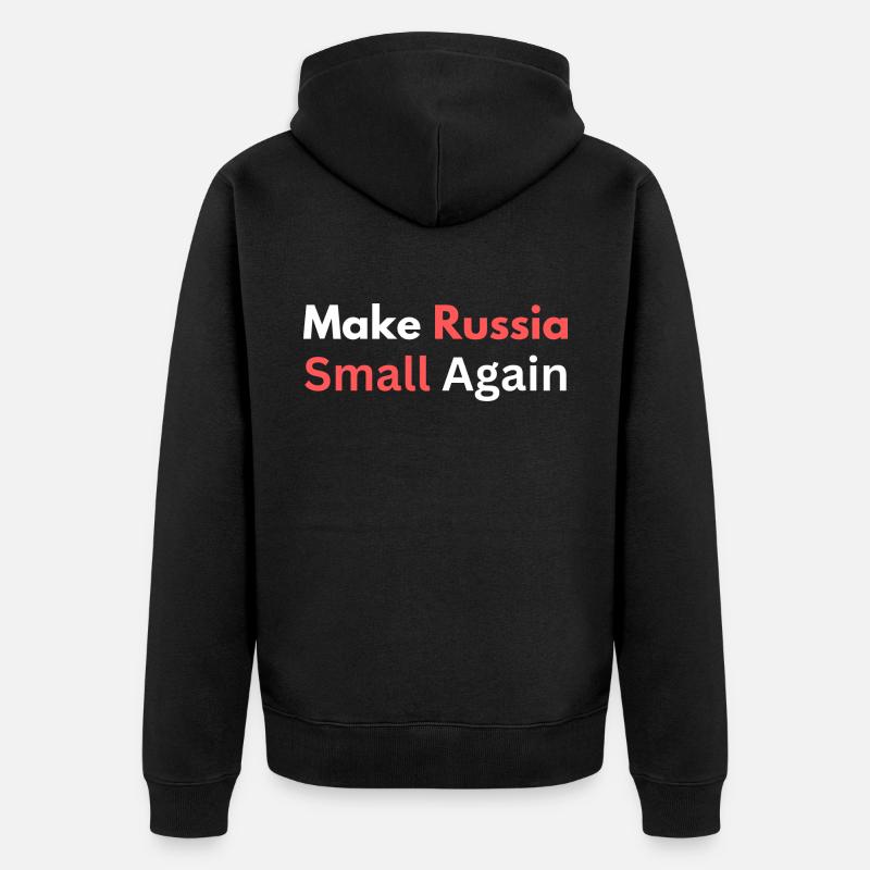 Make Russia Small Again - Veste à capuche bio Premium Unisexe - noir