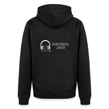 Amateur de livres audio Amateurs de livres audio Radio Plays - Veste à capuche bio Premium Unisexe - noir - Dos - Nico (187cm)