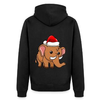 Mammut Comic Noël - Veste à capuche bio Premium Unisexe - noir - Dos - Nico (187cm)