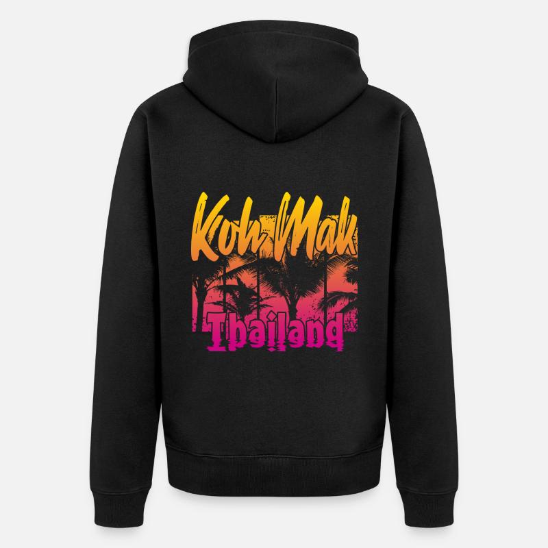 Koh Mak Thaïlande - Veste à capuche bio Premium Unisexe - noir