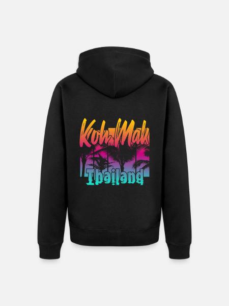 Koh Mak Thailand - Unisex Premium Organic Zip Hoodie - black
