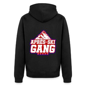 Après-ski Gang - Veste à capuche bio Premium Unisexe - noir - Dos - Nico (187cm)