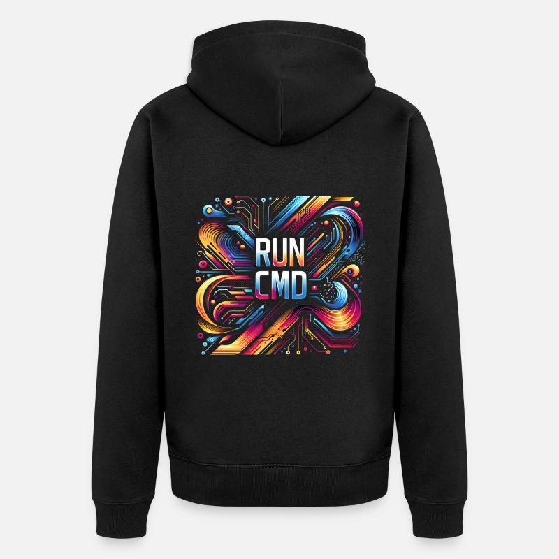 Exécuter Cmd 42 - Veste à capuche bio Premium Unisexe - noir