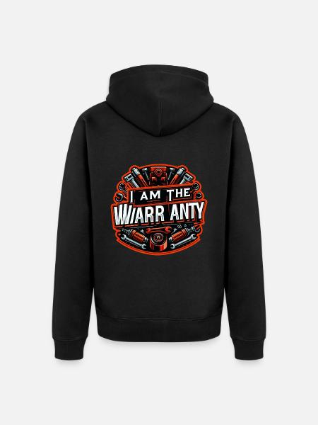 I Am The Warranty 44 - Unisex Premium Organic Zip Hoodie - black