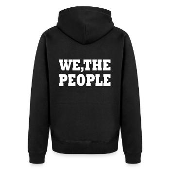 we the people - Veste à capuche bio Premium Unisexe - noir - Dos - Nico (187cm)